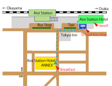 aioi station hotel map